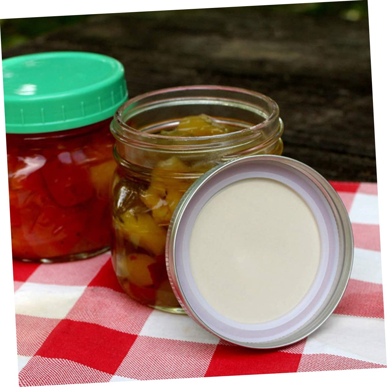 Anneaux D'étanchéité En Silicone Pour Bocaux - Lot De 10, Blancs, 7,2x7,2x0,7 Cm, Pour Conservation Alimentaire
