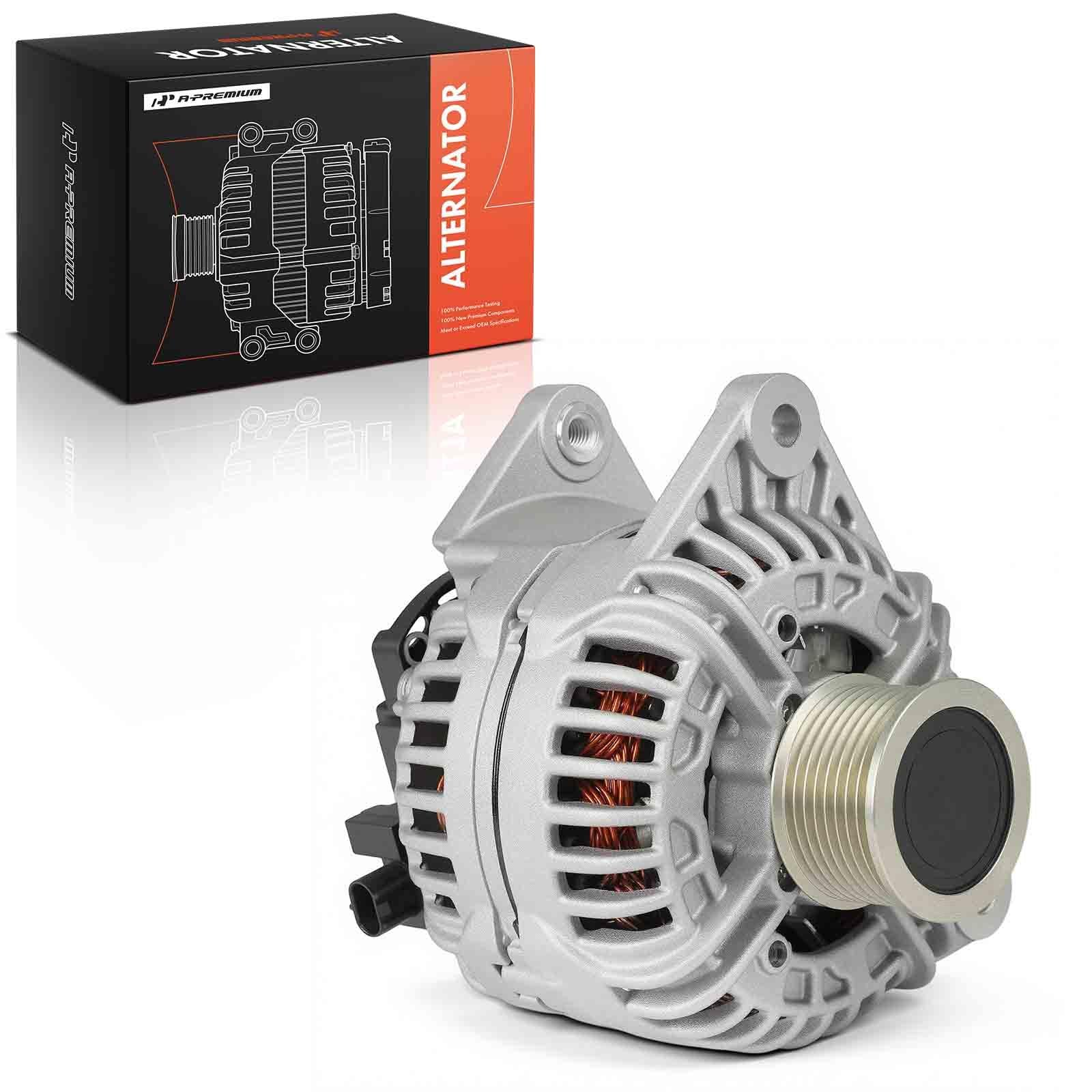 Photo 1 of A-Premium Alternator Compatible with Dodge Ram 2500 2006-2009, Ram 3500 2006-2008, 5.9L, 12V 136A Clockwise 8-Groove Clutch Pulley, Replace# 0124525105, 0124525154, 40024133, 4801475AA, LRA04249