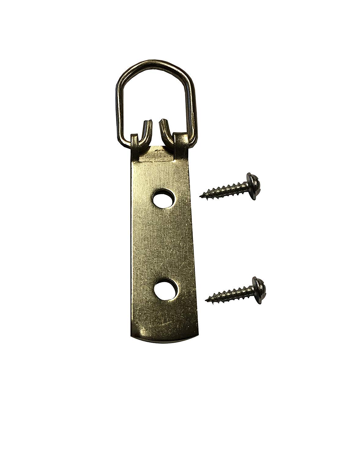40KG Set of 4 Heavy Duty 2 Hole Strap Hangers with Screws Hook D Ring Hook Frame Picture Hanging