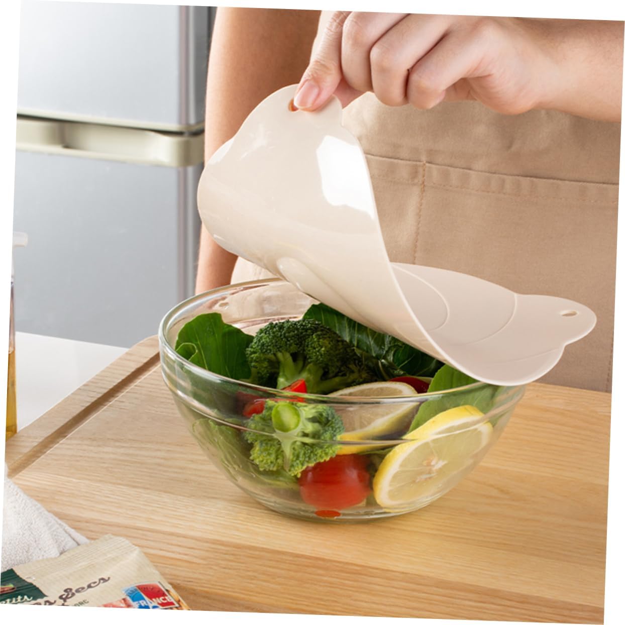 Unomor 1Set Silicone Stretch Lids Reusable Food Covers for Bowls Microwave Safe Prevents Splatter Keeps Food Containers From