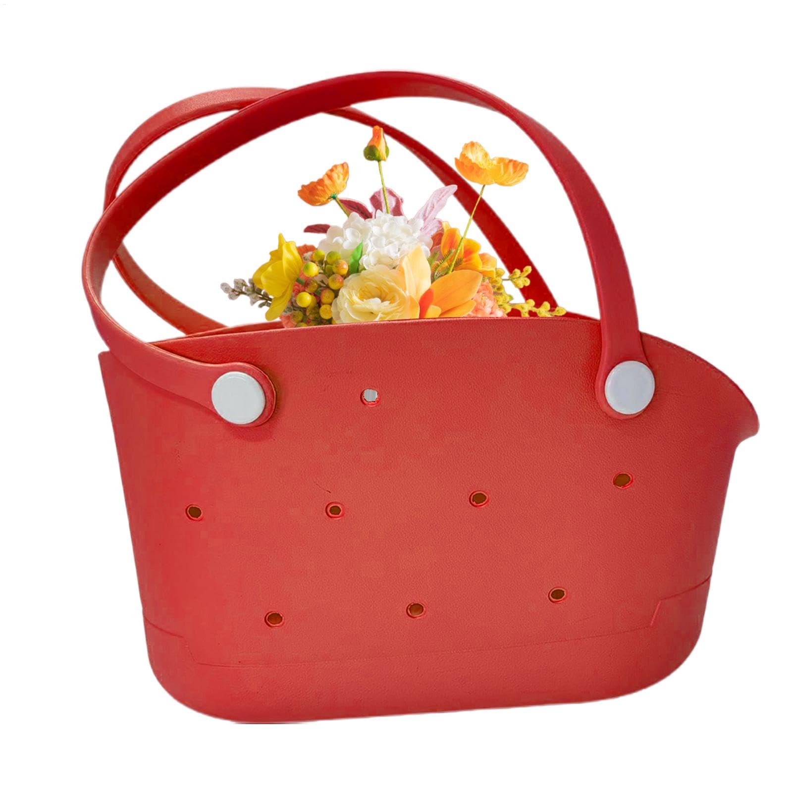 Bolsa de mano de EVA | Pequeña bolsa de playa impermeable | Accesorios de viaje lavables a la moda, portátil para hombres y mujeres