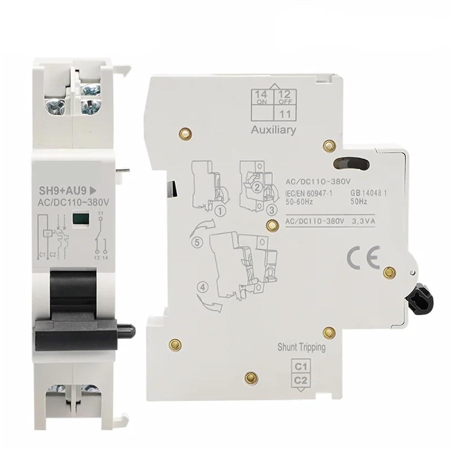 GYM9 1A-63A コレクション MCB 補助接点アラーム接点シャントトリップ