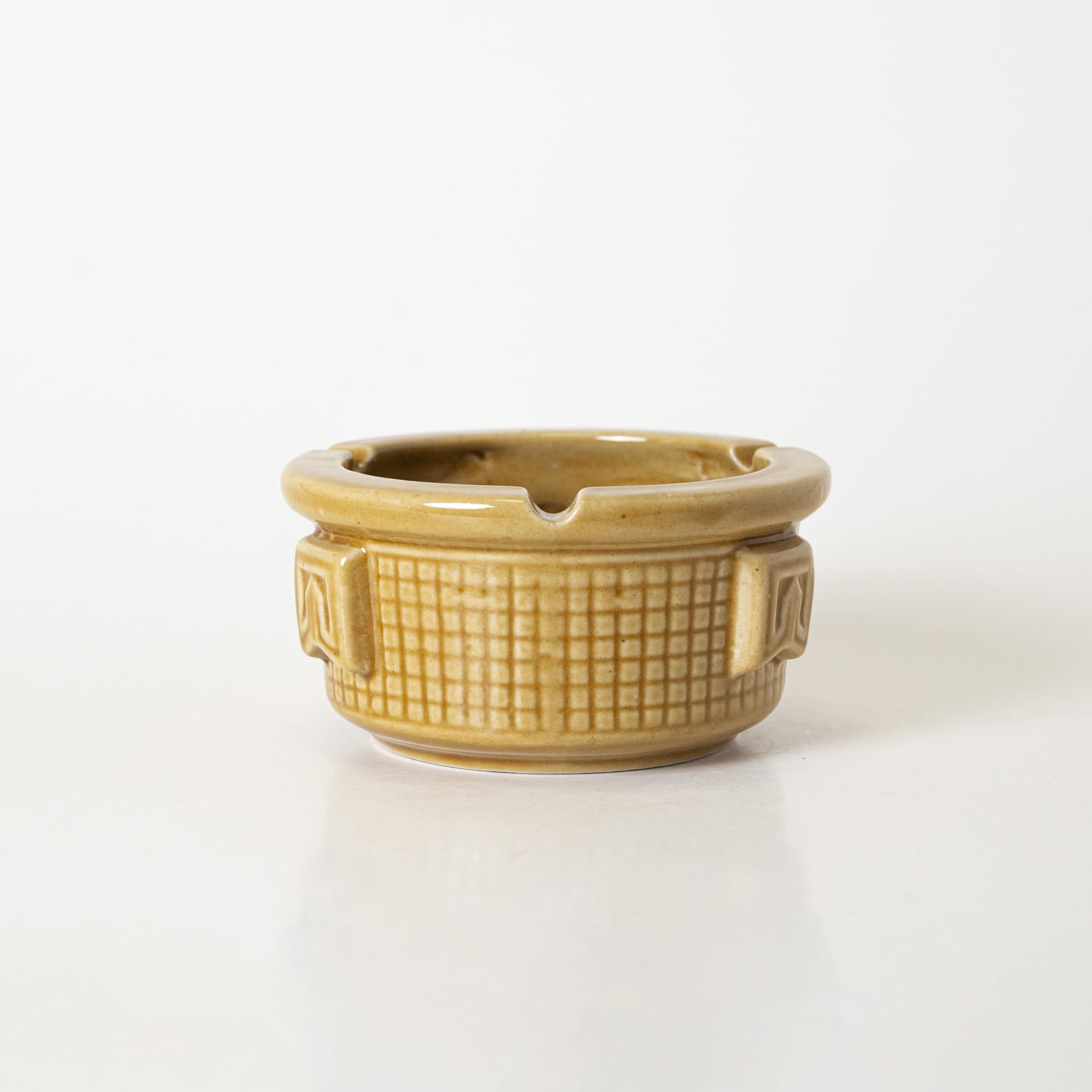 KALAKRITI Ceramic Brown Ashtray | Tabletop Ash Holder | for Home, Office, Cafes, Bars, Restaurants, Balcony & Outdoor Spaces | Minimalist Decor, Suitable for Smoke Residue Collection-image-45