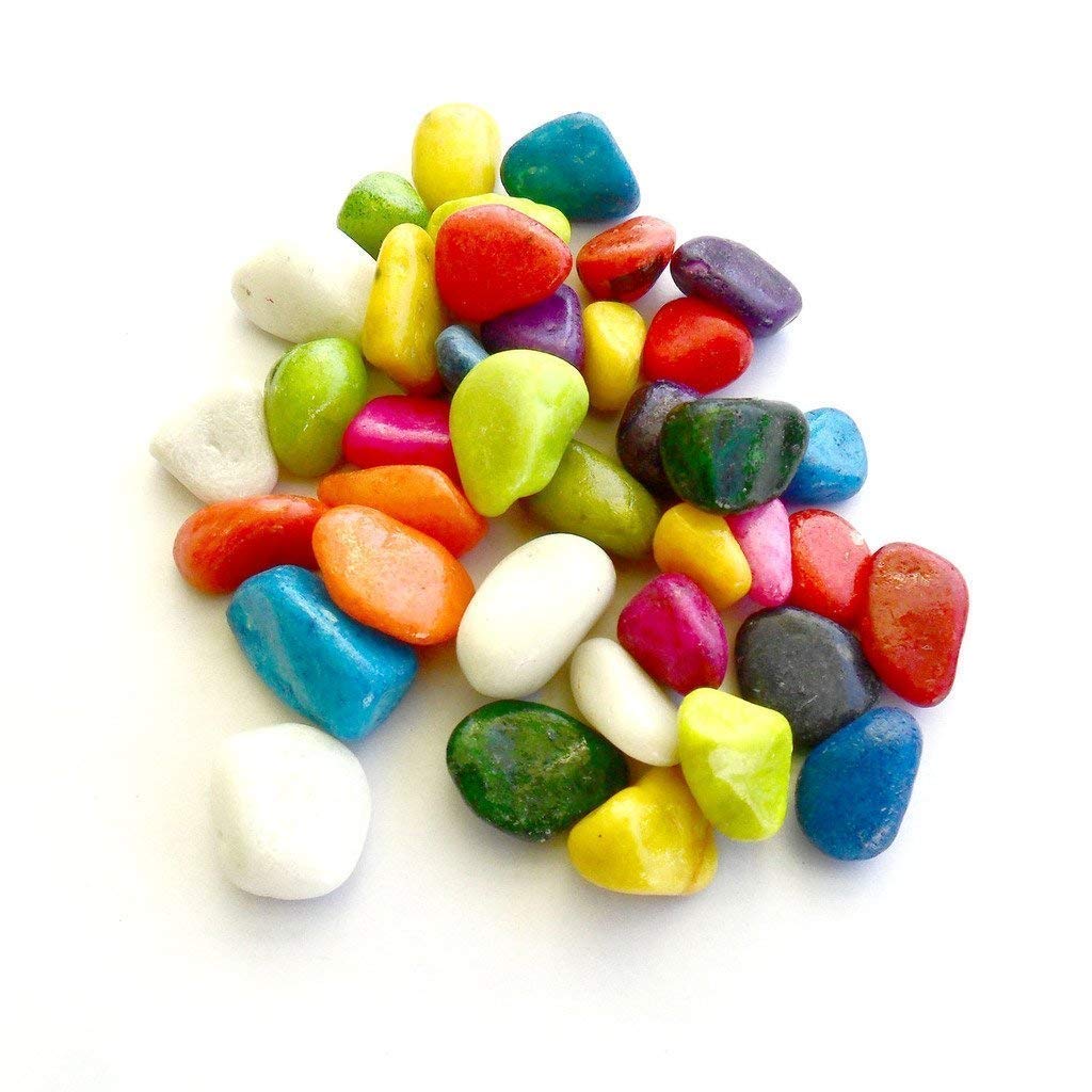 OhhSome 1Kg Multi-Color Mixed Decorative Pebbles/Stones Vase Fillers for Home Decoration Garden Fish Aquarium [1Kg] (B08P4PGSFJ) Amazon Price History, Amazon Price Tracker