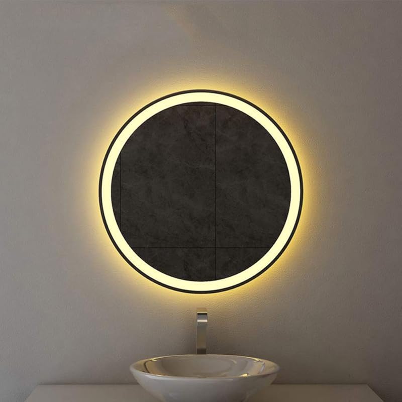 Round MirrorLED Lighted Vanity Mirror, 5080cm Bathroom Wall Mirror
