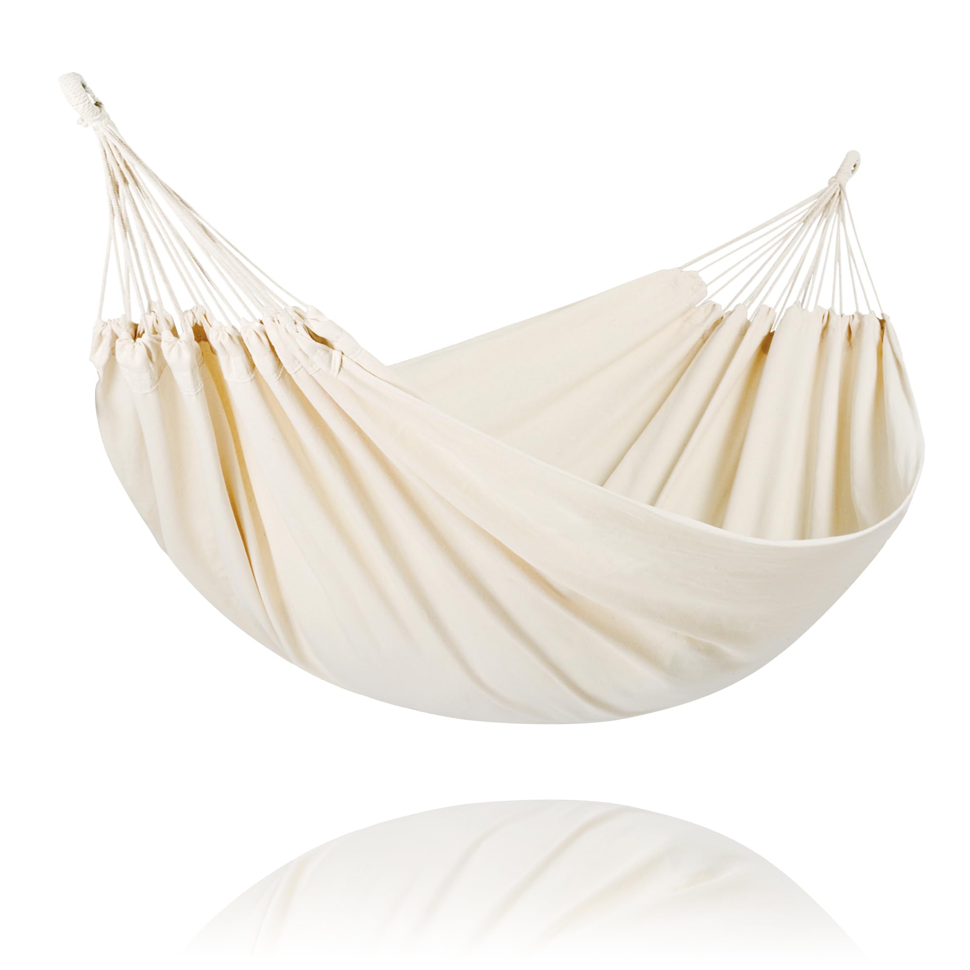 SUNCREAT Hammocks Outdoor Camping Double Hammock, Beige