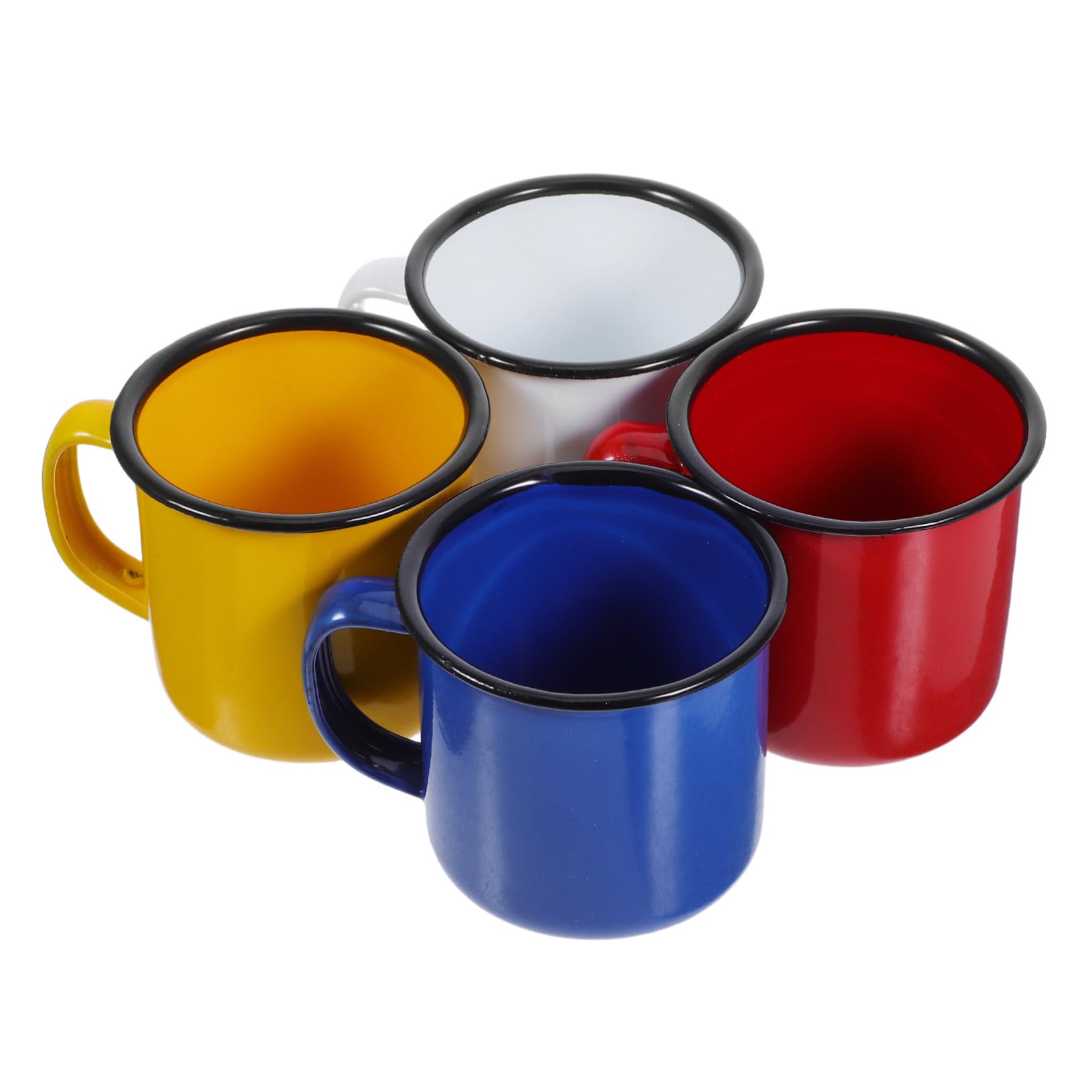 TOYANDONA 4 Stück Emaille Kaffeebecher, Traditioneller Chinesischer Becher