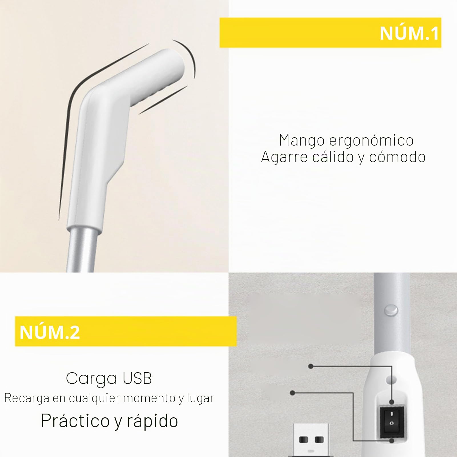 Trapeador Eléctrico Inalámbrico para Limpieza de Pisos, Limpiador de Pisos Profesional de Mano Trapeadores de Doble Autopropulsados ​​​​eficientes y Recargables para
