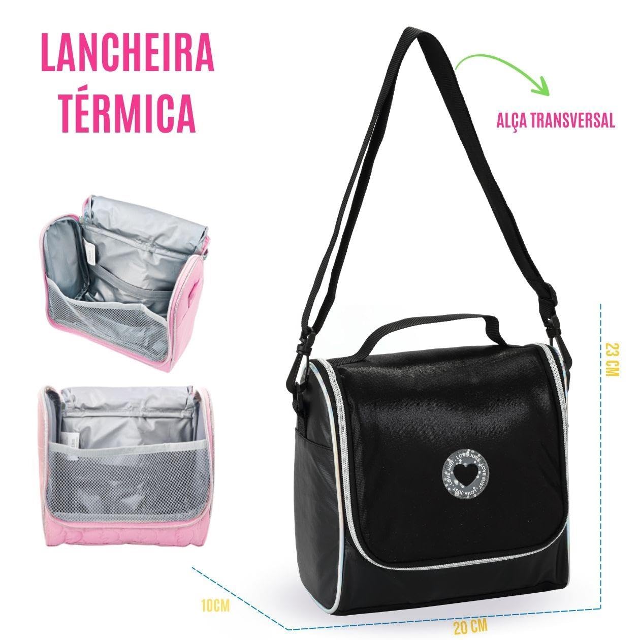 Kit Escolar Feminino de Moda Teen, Mochila com Rodinhas + Lancheira Térmica com Alça Transversal + Estojo Porta Lápis em promoção! Veja a oferta e mais achadinhos de Mochilas escolares 5 Hoje é o melhor dia para comprar Kit Escolar Feminino de Moda Teen, Mochila com Rodinhas + Lancheira Térmica com Alça Transversal + Estojo Porta Lápis com aquele preço maroto! Promoção! Aproveite a oferta! 5