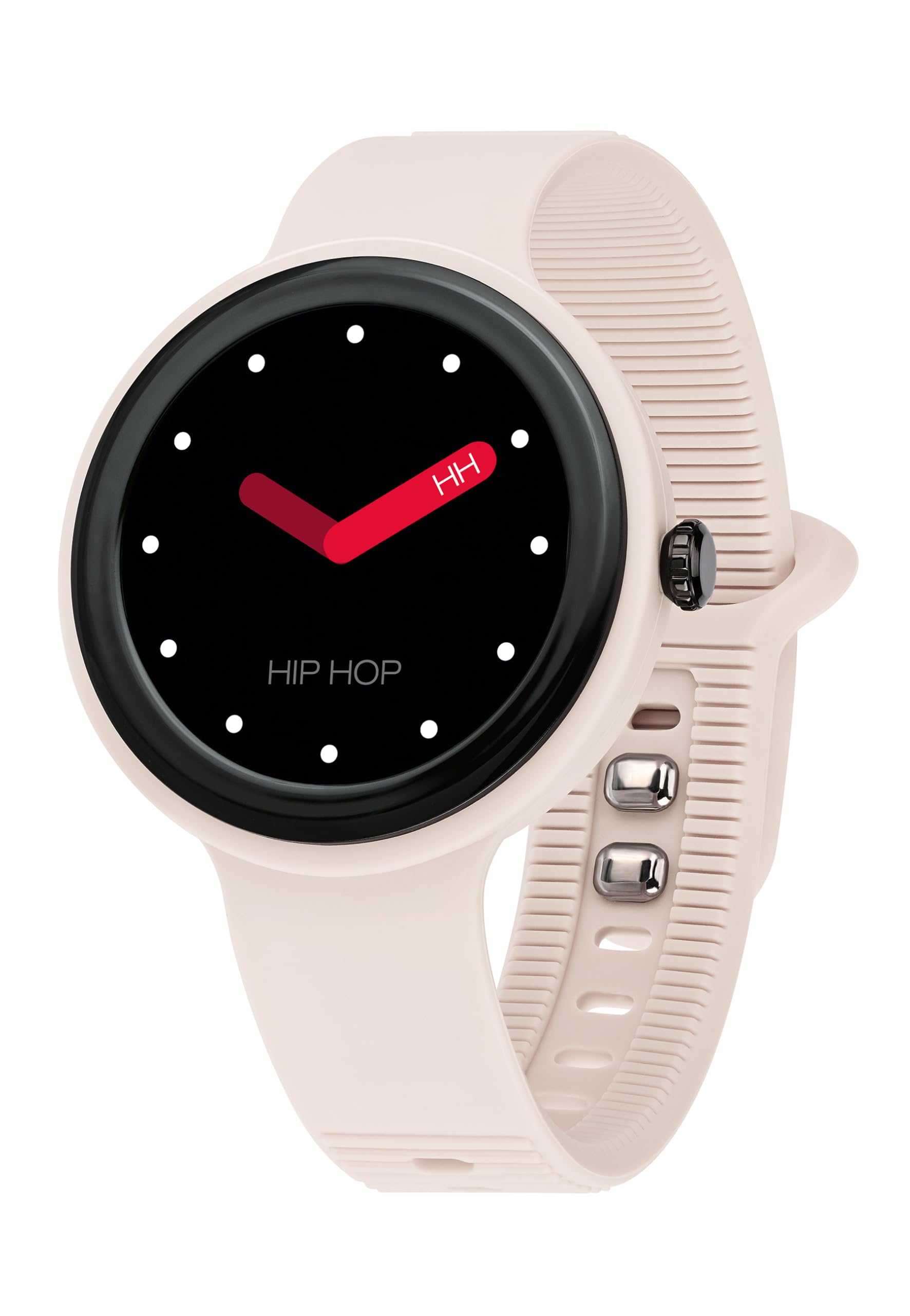 HIP HOP Orologio DONNA HERO.NEXT quadrante MONO-COLORE NERO movimento SMARTWATCH SMARTMODULE e CINTURINO SILICONE BEIGE, NERO HWU1193