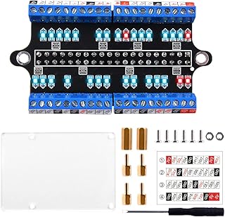 GeeekPi Raspberry Pi Micro GPIO Terminal Block Breakout Board Module with LED,Raspberry Pi GPIO Expansion Board Micro Connector for Raspberry Pi 4B/3B+/3B/2B/Pi Zero/Pi Zero W/Pi Zero 2 W