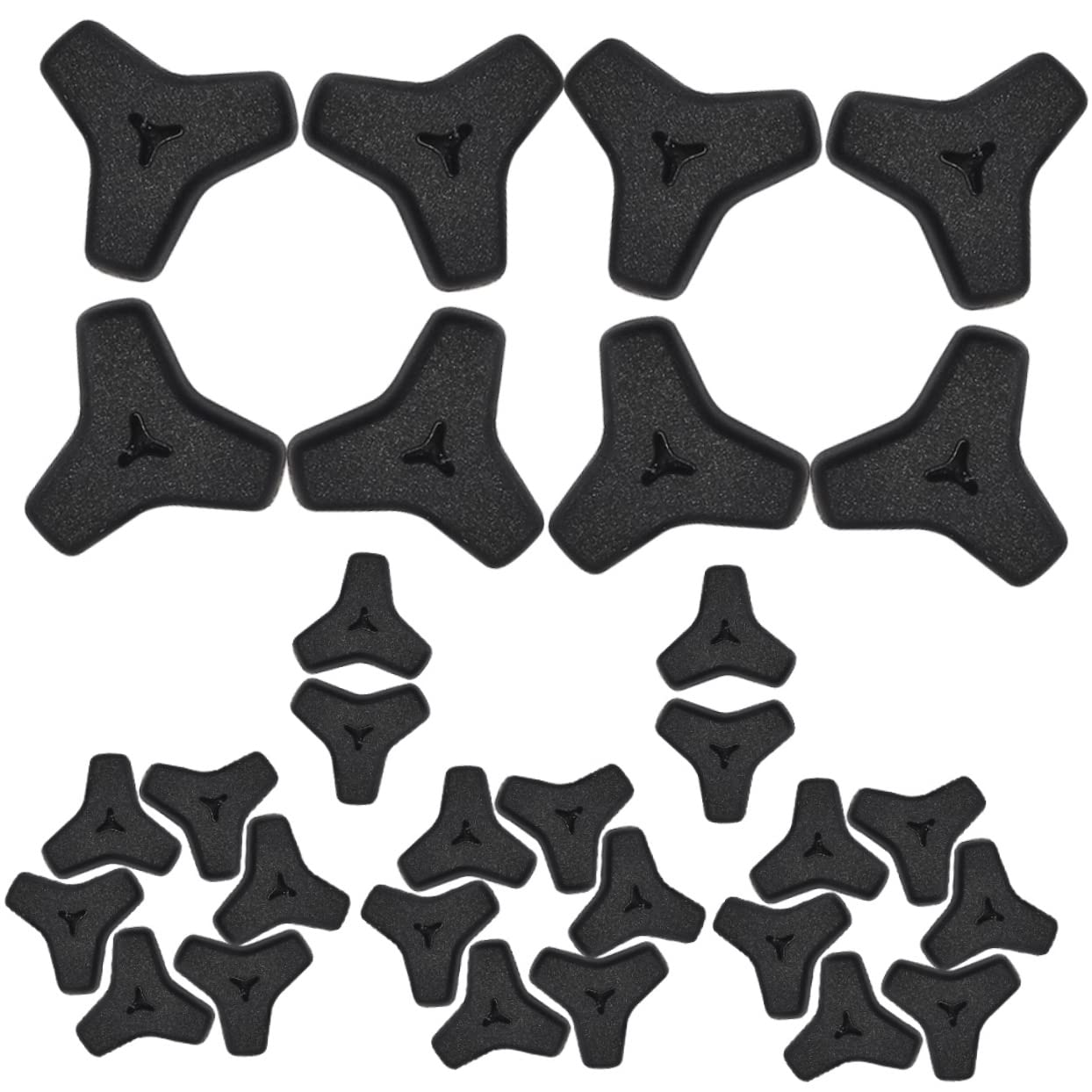 IWOWHERO Replaceable Glass Grips for Glasses 20 Pairs of Silicone Eyeglass Ear Grippers Eyewear Leg Sleeves Anti-Skid Design