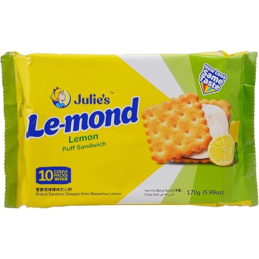 Le-Mond Puff Sandwich Lemon Cream - 180g x 2