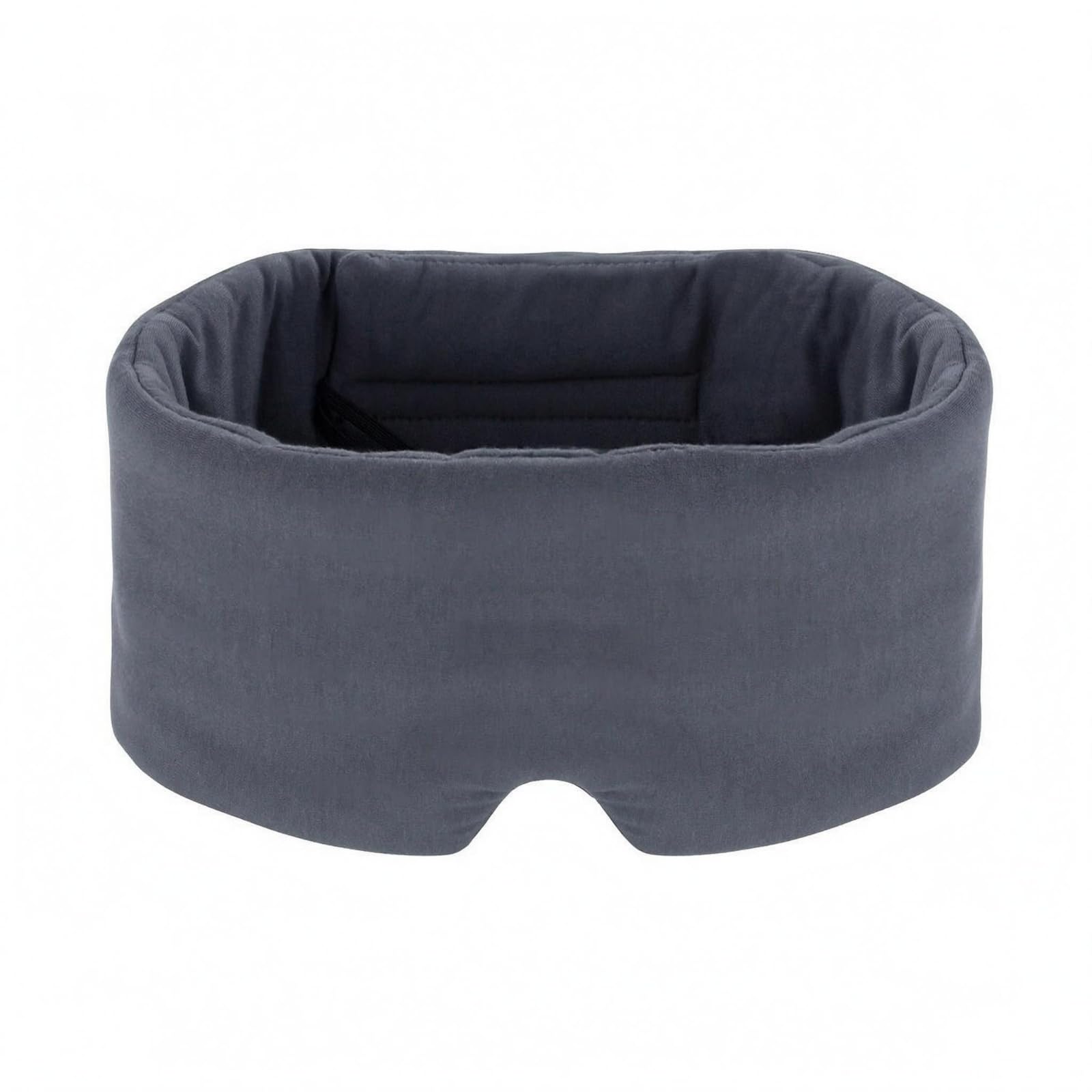 MYADDICTION Padded Sleep Eye Mask Surrounding Contoured Sleep Mask Nose Cutout Light Blocking, Light Gray-image-3