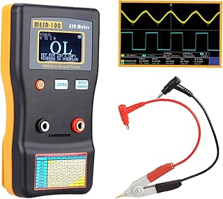 MESR-100 Capacitor Tester V2, Geevorks Professional Capacitor Tester, Ohm Meter 0.001-100.0R with SMD Test Clip, Auto-Ranging Capacitor for Measuring Capacitance Resistance Circuit