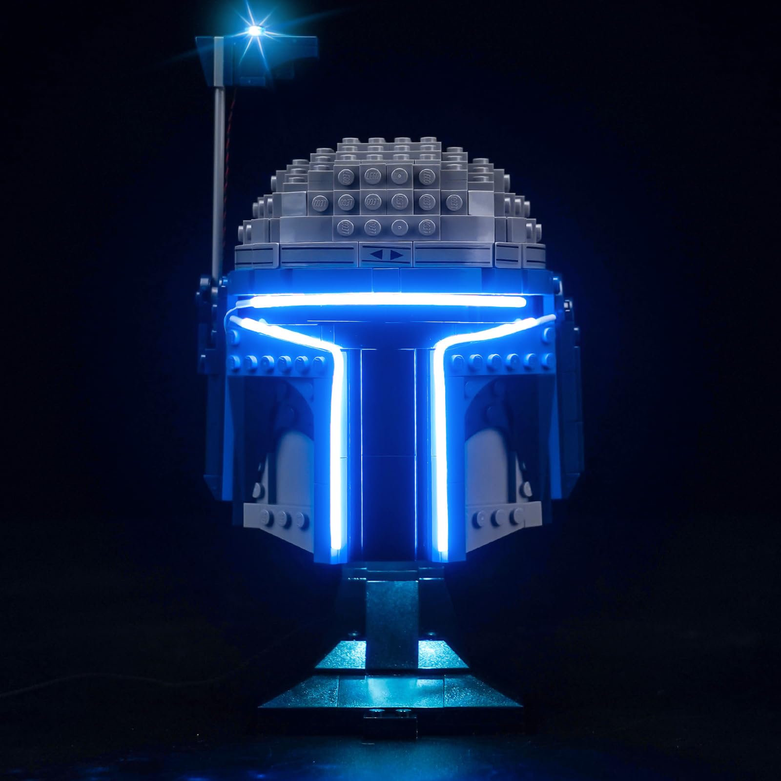 LocoLee Light Control Version Light kit Compatible with Lego 75408 Jango Fett Helmet - No Model, LED Lighting Accessories Compatible with Lego 75408 (