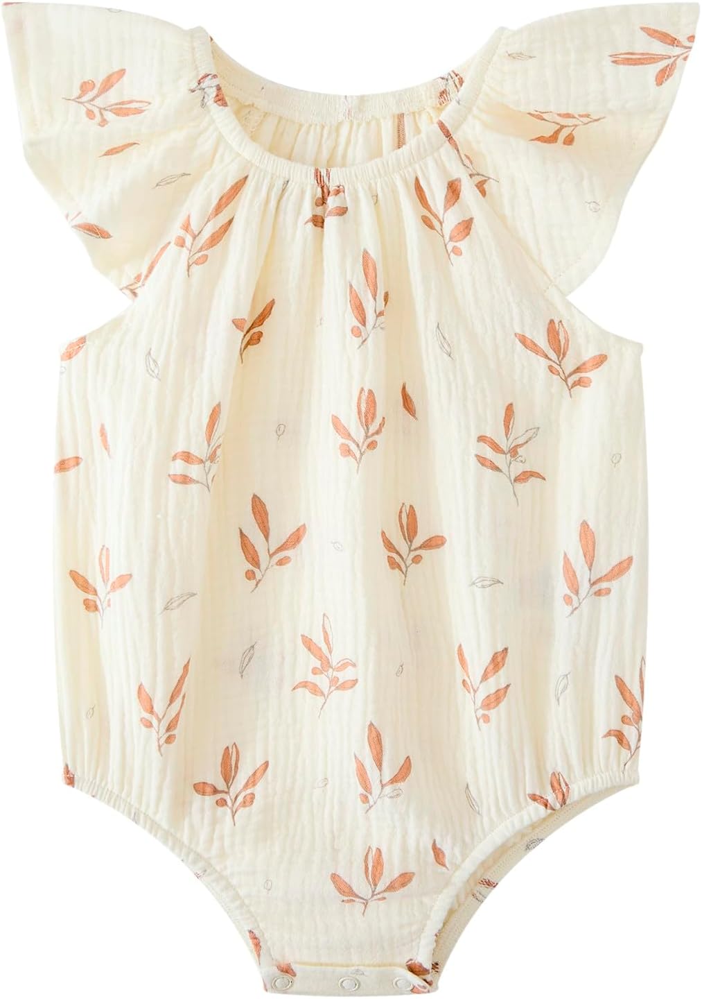 Newborn Baby Girl Sleeveless Rompers Ruffle Bodysuits Infant Outfits 4 Pack - Image 2