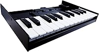 Vista 3 de Roland Paquete de unidad de teclado MIDI USB K-25M con cable MIDI, lecciones de piano en línea y paño de pulido de Austin Bazaar