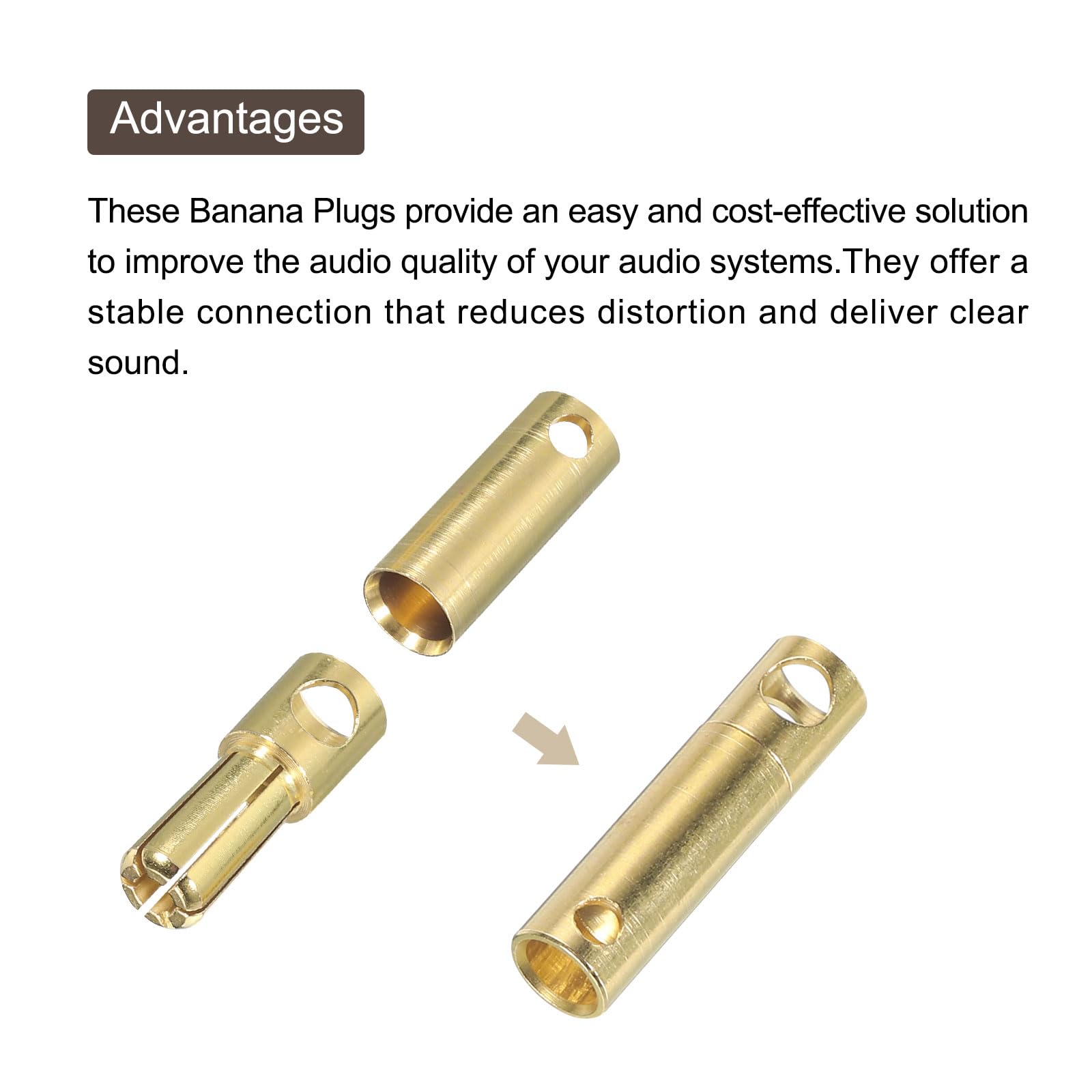 QUARKZMAN 8 Coppie Banana Spine Connettore 5mm Maschio Femmina Banana Spina Per Altoparlante Filo RC Batteria - 13