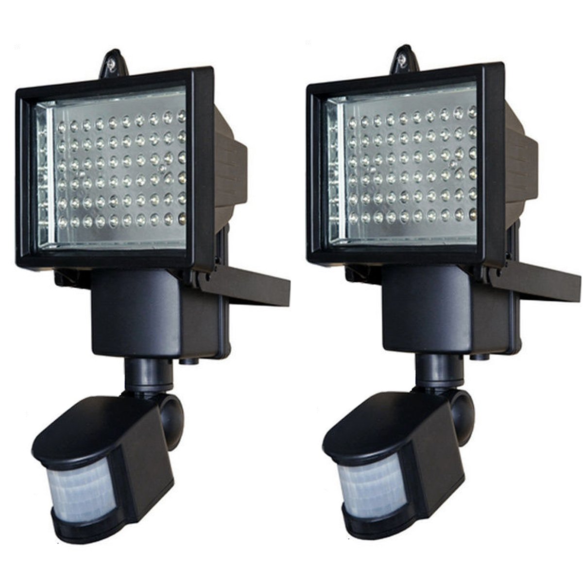 2 pezzi 60 LED lampada solare luce solare esterno faretto solare con sensore di movimento