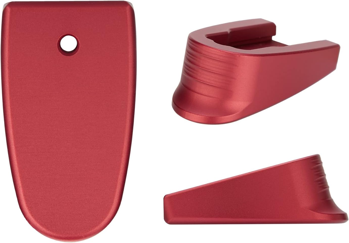 NDZ Performance Magazine Base Plate Finger Extension for Smith & Wesson M&P Shield EZ 9mm, Laser Engraved Aluminum - Choose Design