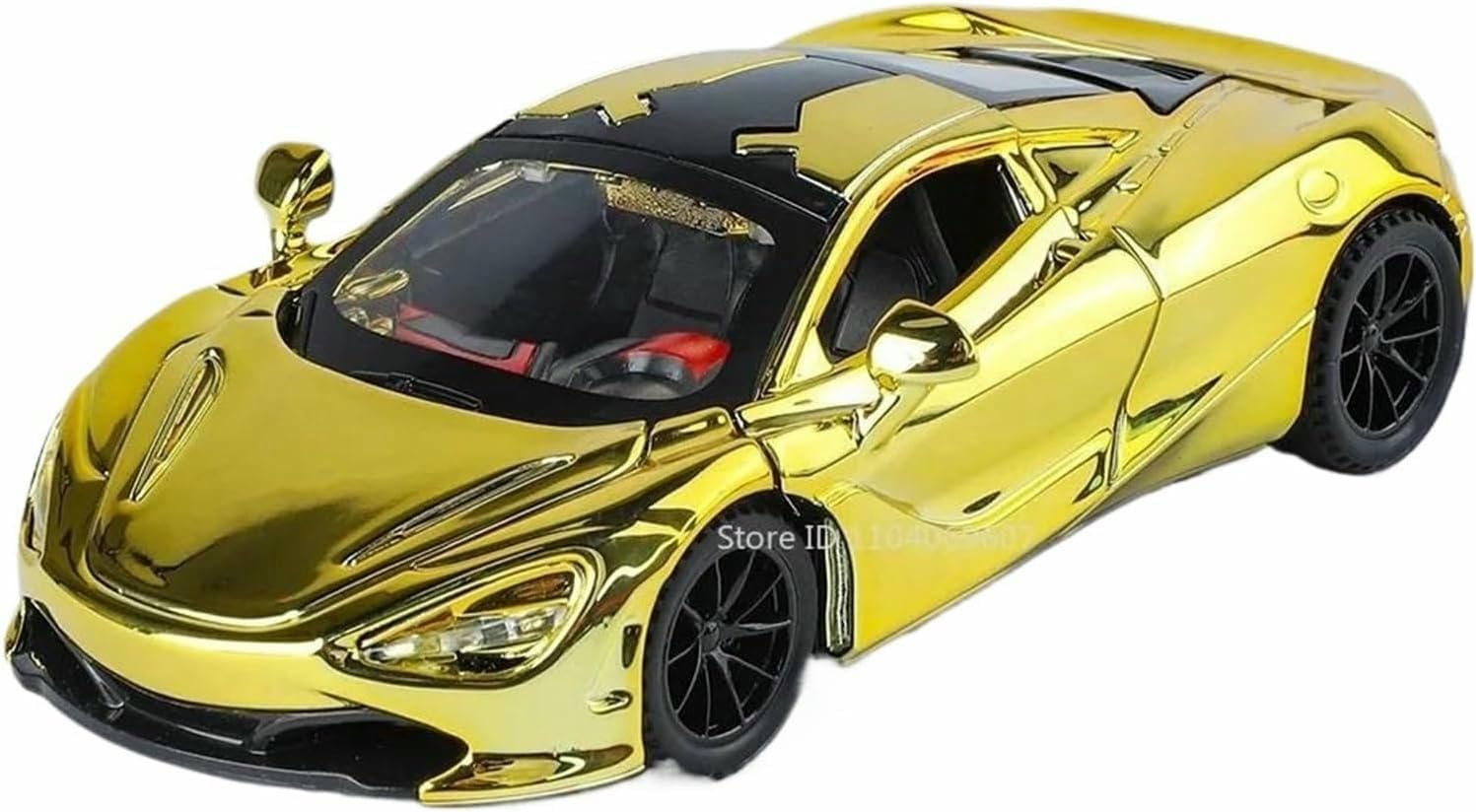 DEAVER Diecast 1:32 For Mclaren 720S For 765Lt Scale Alloy Car Models Realistic Openable Door Finished Vehicle Model Collection(For 720s Gold)