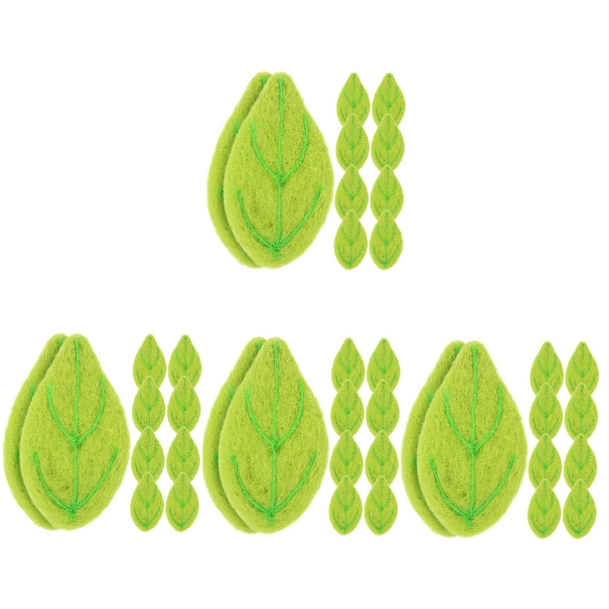 ARTIBETTER Fieltro Verdes Para Manualidades Diy Accesorios Decorativos Para Broches Y Peinetas Para Decoraciones De Fiesta Y Proyectos 10 Piezas*4