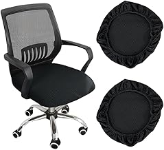 2 Black Stretch Office Chair Covers, Office Chair Covers, Covers for Dining Rooms, Universal Anti-Stain Chair Covers, Washable Chair Covers for Office Chairs, Office Chair Cover