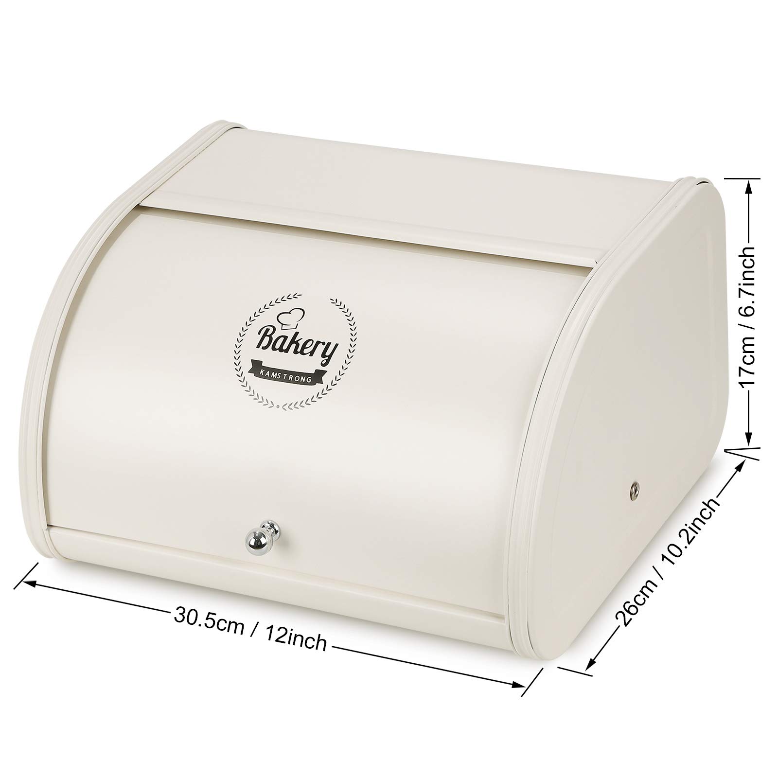 Hossejoy Metal Bread Box, Countertop Bread Storage, Bread Boxes with