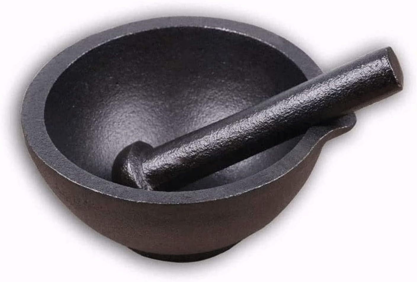 Mortar and Pestle Set Heavy Duty Cast Iron Mortar Pestle Set –Capacity Mortar