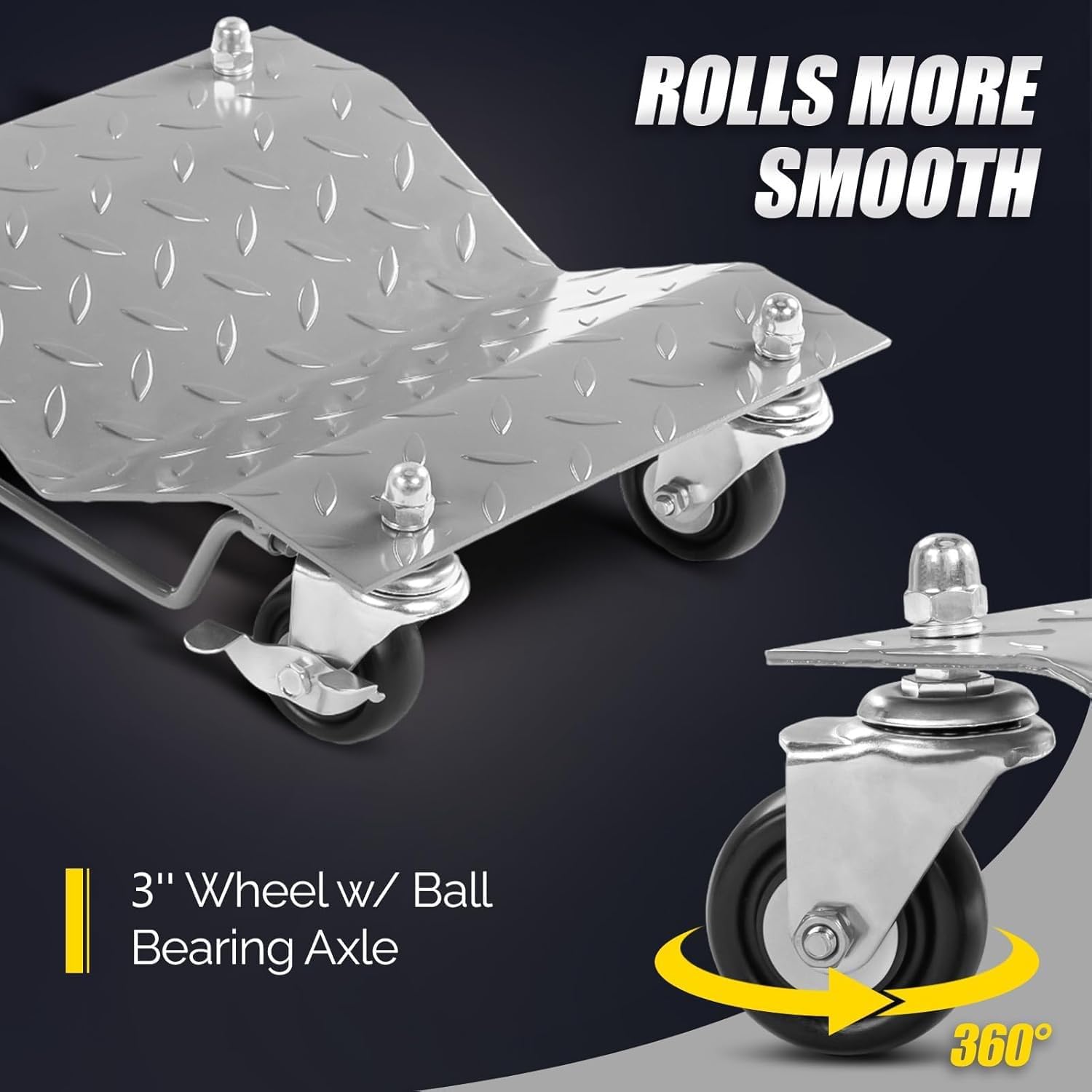 Rangierhilfe Auto Motorrad 2 STK, Rad Rangierheber Set, Reifenheber pkw | und Zuggerät für Materialtransport, Industrie & Forschung – Vielseitig einsetzbar