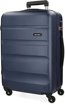 Medium Suitcase, Navy Blue, 65 Centimeters