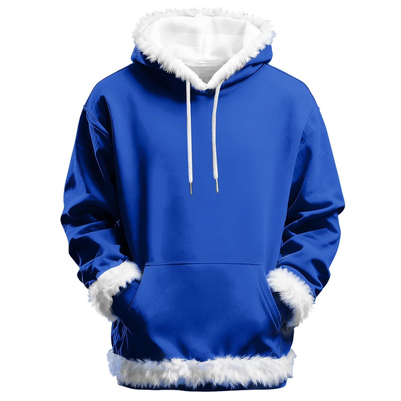 Jersey de invierno para hombre, cálido, forro polar, con capucha de