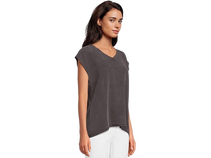 Cap Sleeve V-neck Long Tank - Image 3