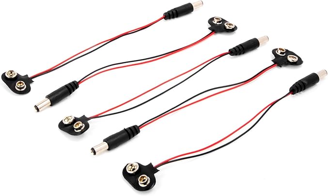 Neuftech pezzi batteria clip Connettore 5 5 2 1mm spina maschio Cavo Adattatore Neuftech pezzi batteria clip Connettore 5 5 2 1mm spina maschio Cavo Adattatore