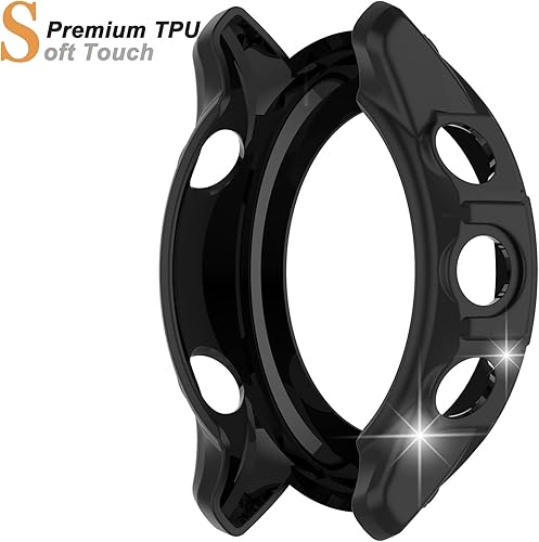 Miniatura 9 de Miimall Compatible con Garmin Forerunner 955, resistente a los arañazos, TPU protección militar para Garmin Forerunner 955955 Solar (rosa)