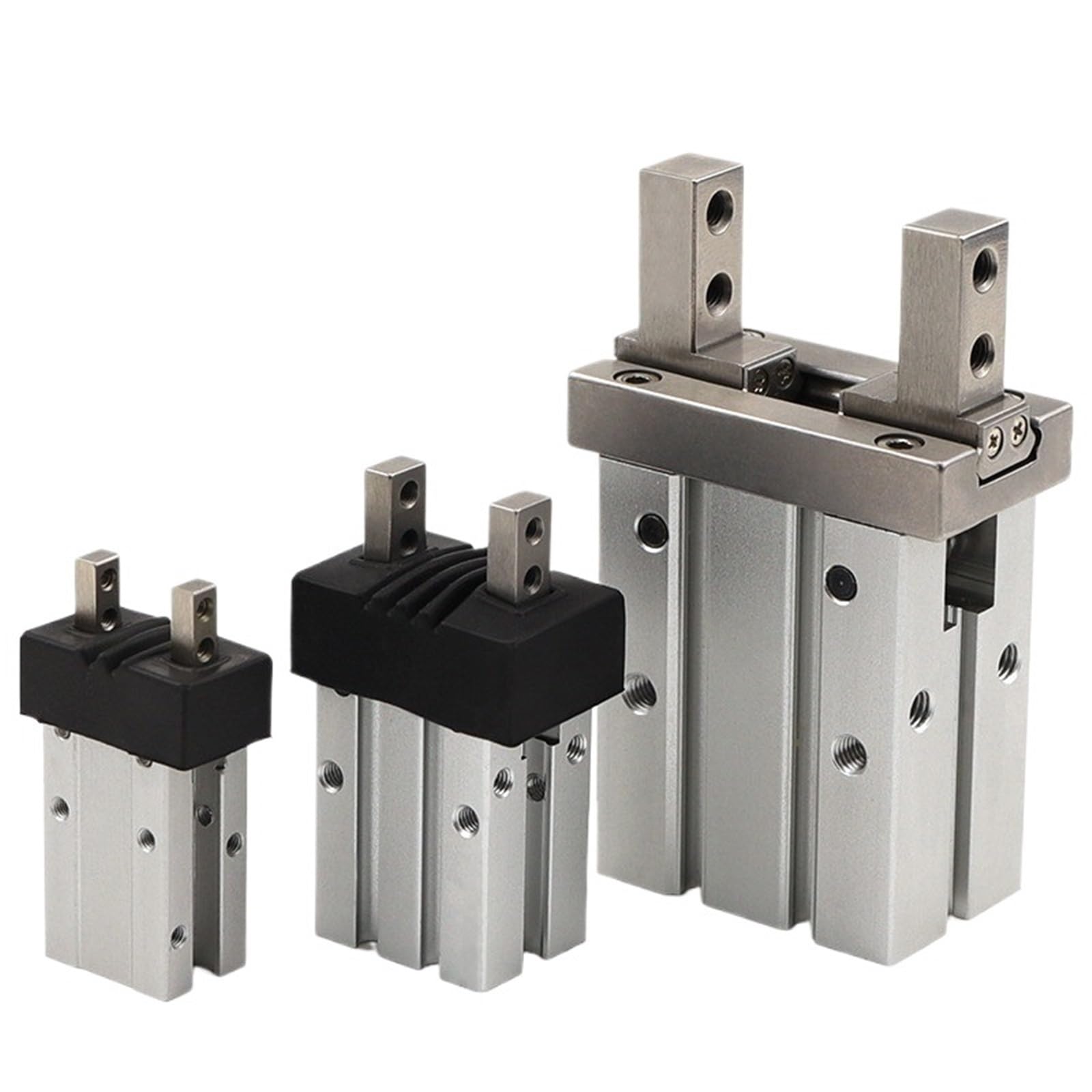 Pinza neumática MHZ2-16D con cubierta antipolvo y cilindro de dedo de aluminio