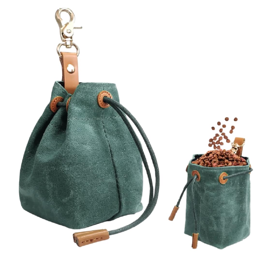NTRUXZP Kit de entrenamiento para perros, Bolsa Premios Perro Bolsa para Chuches Perro Bolsa adiestramiento Perro, Clips de fijación, diseñada para Entrenamiento y Uso Exterior