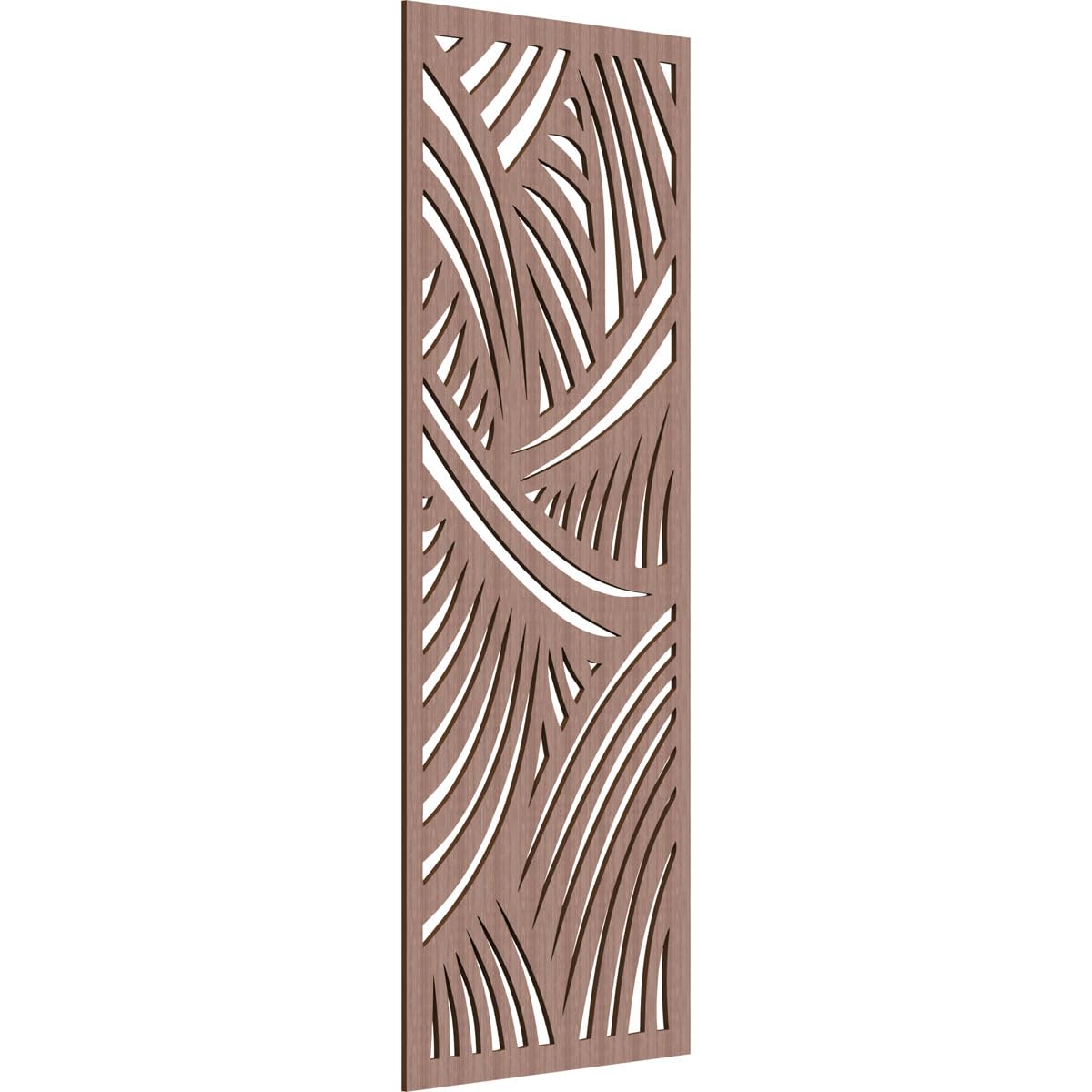 Chester Decorative Pierced Fretwork Wood Wall Panels, 29 3/8"W x 74 3/8"H x 3/8"T, Walnut