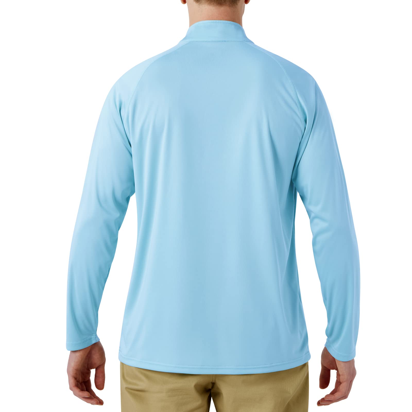 NAVISKIN Camicia da Uomo Rash Guard UPF 50+, con Protezione Solare, a Maniche Lunghe, ad Asciugatura Rapida, Leggera