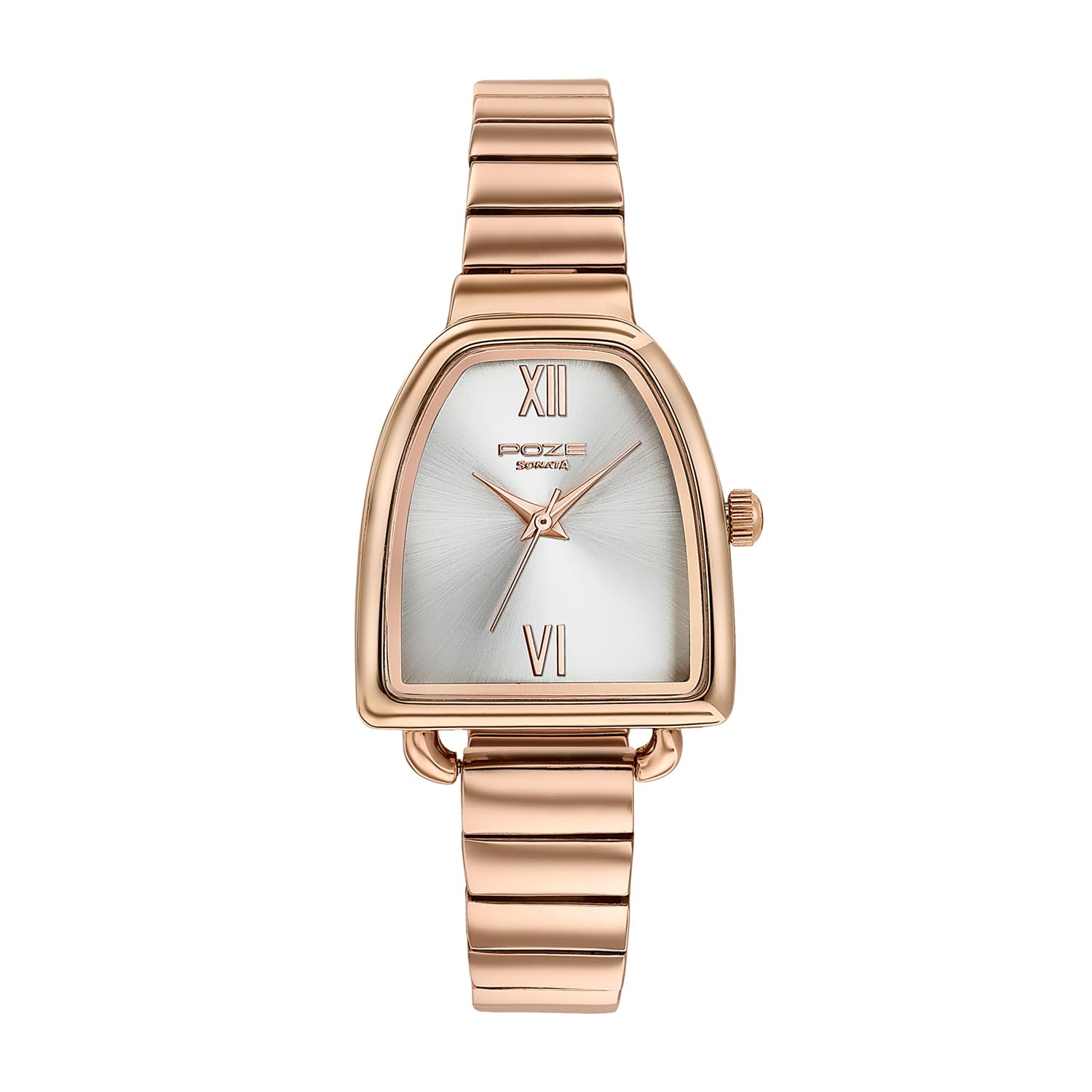 sonata Poze 7 Analog Silver Dial Rose Gold Alloy Strap Watch for Women - SP80154WM01W-picture-37