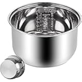 Stainless Steel Rice Cooker Inner Pot Replacement, Non-Stick, Durable, Even Heating, Universal Fit for Multi-Cookers, Available in 1.6L–5L, Compatible with Most Rice Cookers (5L)