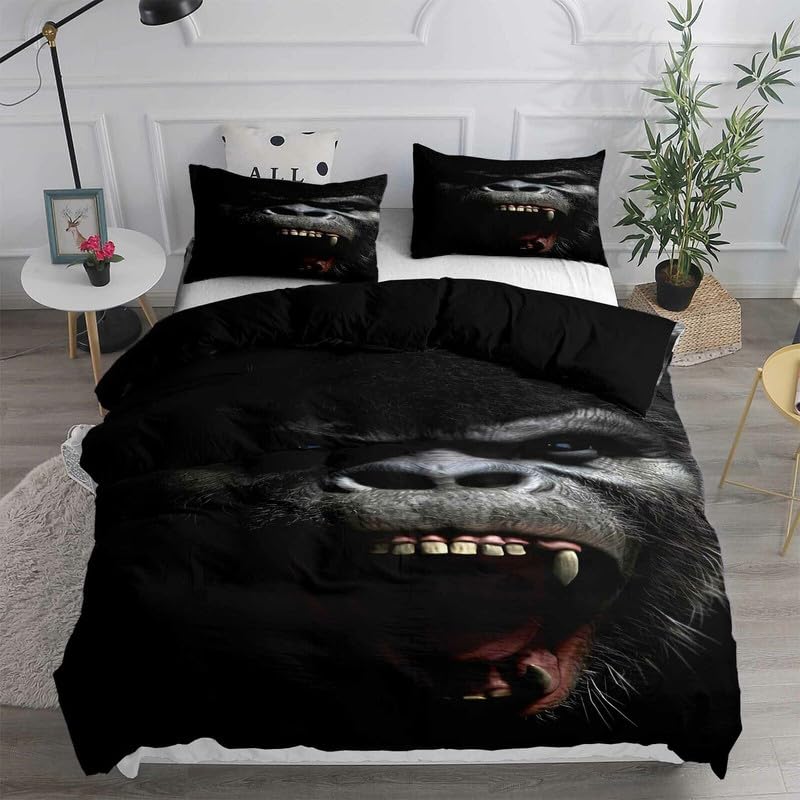 Housse de couette orang-outan 220x240 cm pour une décoration de chambre exotique