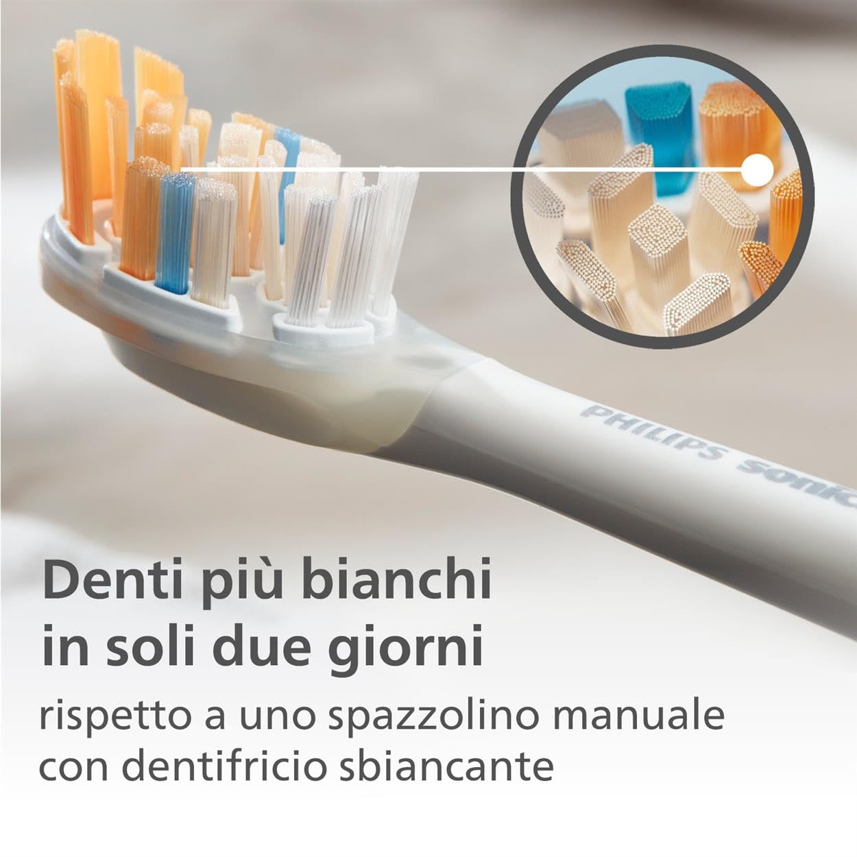 PHILIPS Sonicare Testina per spazzolino Premium All-in-One Original A3, di colore bianco, confezione da 2 testine Modello HX9092/10, Vecchio, 2 Testine