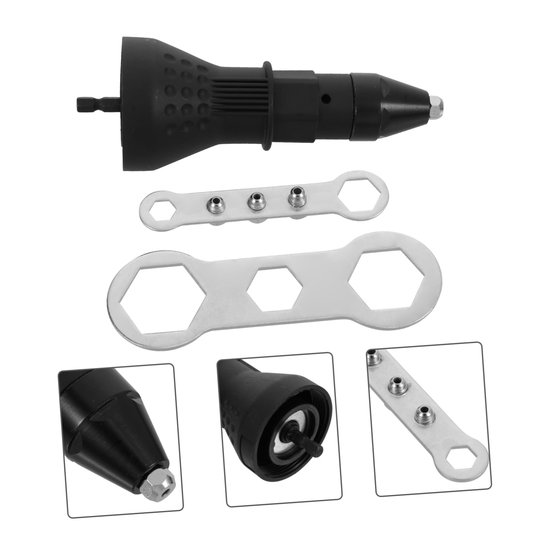 Anneome 1set Adattatori Per Rivettatrice Elettrica Accessori Per Trapano Per e Modifiche Meccaniche Utensili Compatti e