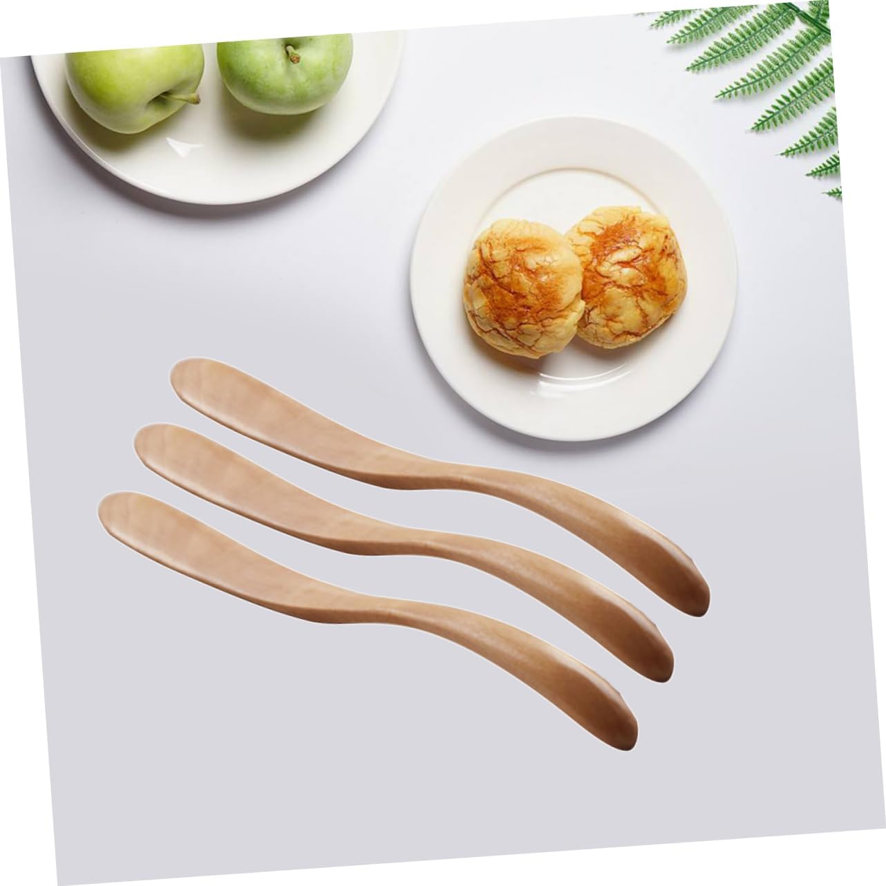 5pcs Wooden Butter Knife Set, Wood Cream Cheese and Jam Spreader