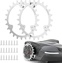 TRUSTLIONTEK Amélioration de la traction pour tondeuse robotique, pointes de dent de roue, compatible avec les robots tondeuses Husqvarna, taille de roue 252 mm.