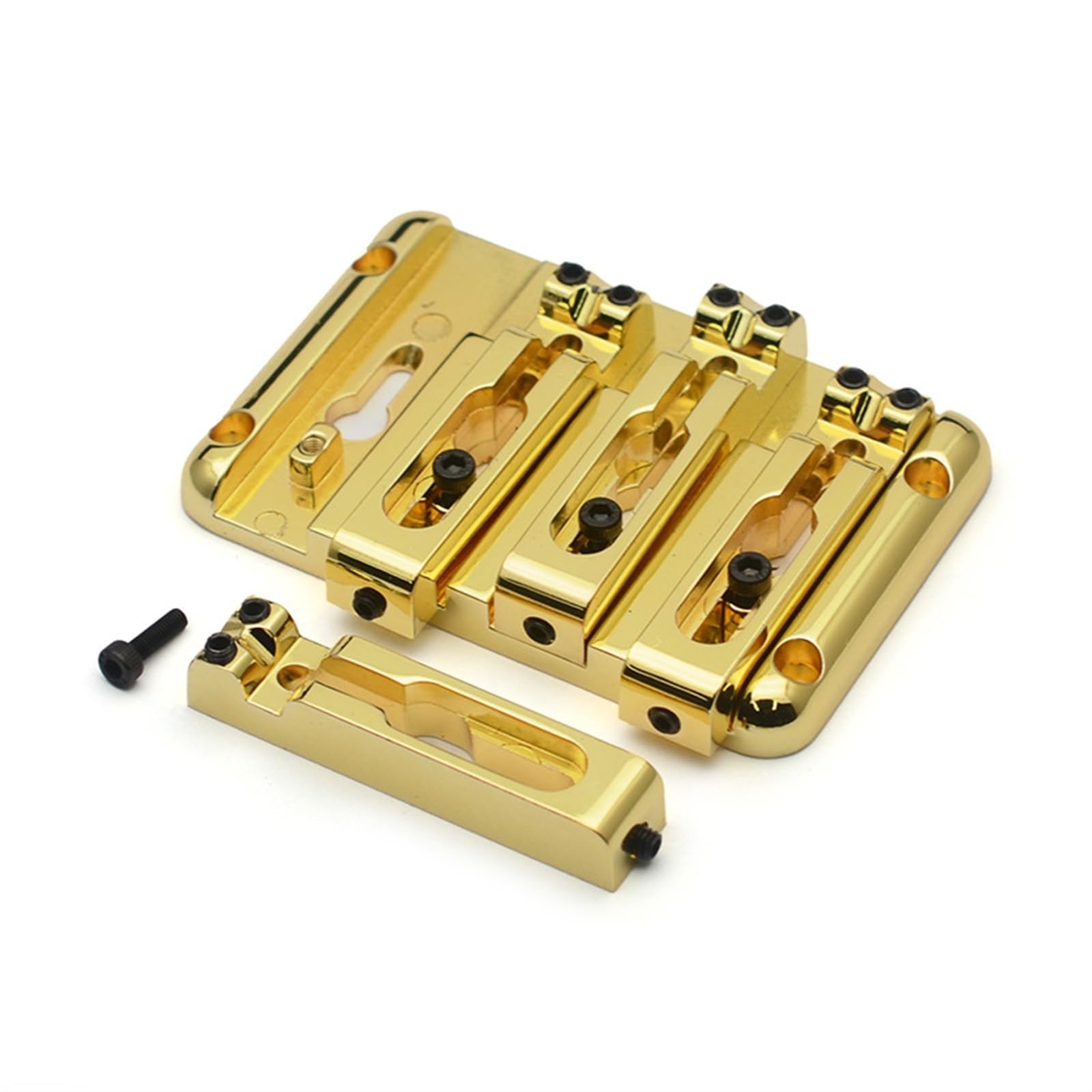 Standard Mostek Gitarowy Bas Elektryczny Z Odłączanym Mostkiem Poprzez Konstrukcję Strunową 20 Mm(Gold)