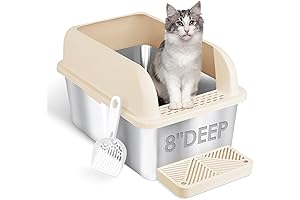 Elevated Deep Stainless Steel Litter Box