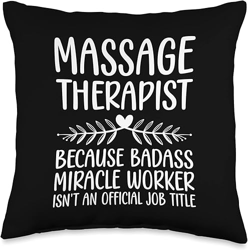 Massage Therapist Gift Therapy Accessories & Stuff Divertido diseño de terapia para hombres y mujeres, cojín de masaje, 16 x 16 pulgadas, multicolor